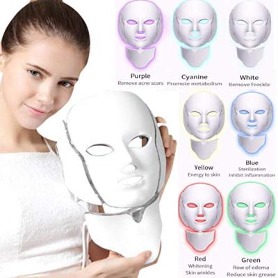 China Skin Tightening 7 Colors Light Led Photon Therapy Facial Pdf For Anti Aging Skin Rejuvenation for sale