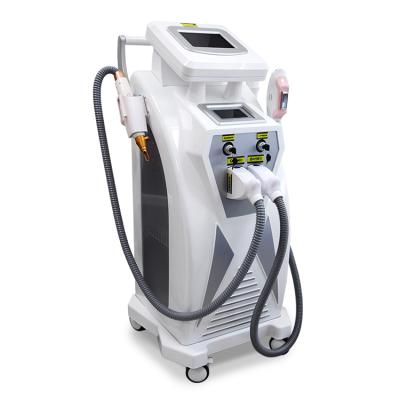 China Multifunctional hair removal E-light IPL rf ND yag laser machine / IPL hair removal machine for sale