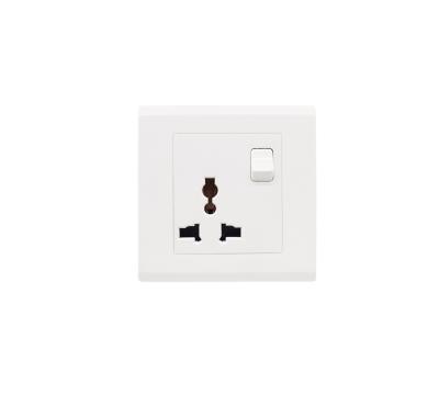 China New 2020 Series UK Safety Socket 15A Wall Outlet Multi PC Red Copper Material 13A With Neon for sale