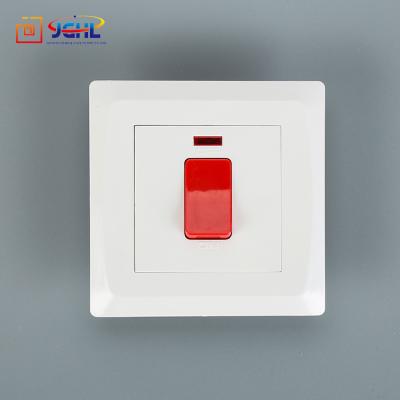 China Safety 45A Air Conditioner PC Switch With Neon for sale