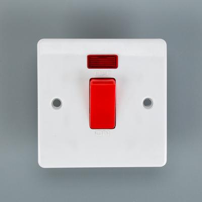 China Fashionable Safety Custom UK BAKELITE 45A AC WALL SWITCH for sale