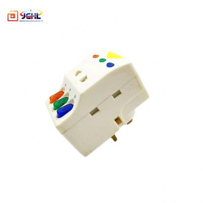 China Safety International Travel 5 Way 3 Switch Plug Adapter With Neon for sale