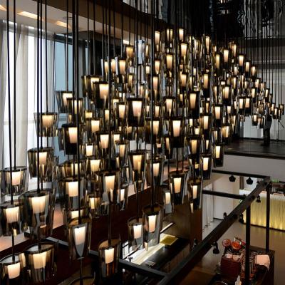 China HUAYI Hotel Project Design Modern Single Chandelier Specialized Hotel Customized Modern Pendant Light for sale