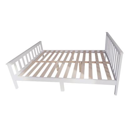 China Comfortable hot sale high quality wholesales white Nordic wood single bed for sale