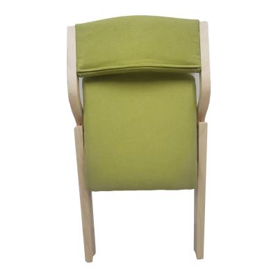 China Leisure Nordic Comfortable Foldable Green Outdoor Wooden Folding Chair with Adjustable Backrest for Office Dining Room Bedroom for sale