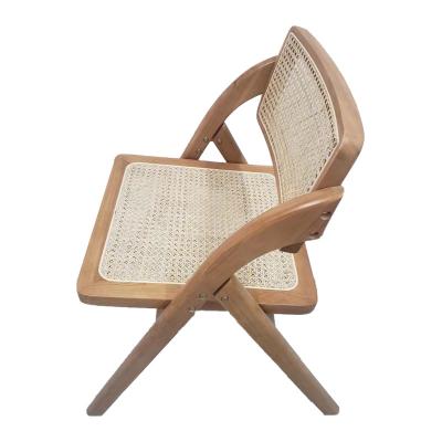 China Wholesale Hot Selling Leisure Rattan Folding Nordic Chair Foldable For Office Home Camping Bedroom Living Room Dining Room for sale