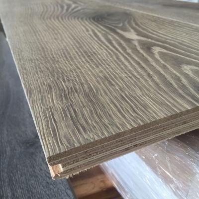 China Modern 150MM, 180MM, 190MM, 240MM Antique Oak UV Oiled Brushed French Multilayers Engineered Timber Flooring for sale