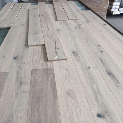 China Modern White Color Oak Parquet Hardwood Board 12mm/14mm/15mm/18mm for sale