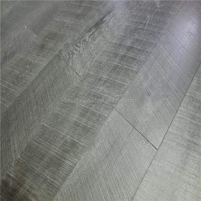 China Durable Brushed White Lacquer Oil Washed Gray Stained Smoked Wide Plank Finishing Engineered Oak Wood Flooring for sale