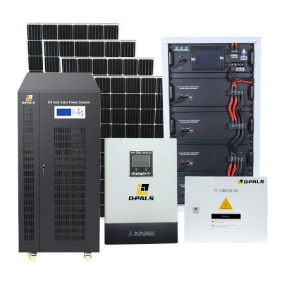 China 10KW 15KW 20KW 25KW 30KW Inverter Complete Home Use Solar Power System Off Grid Tie Inverter For 65*30*75 Home for sale