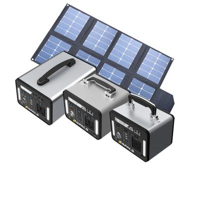 China Type C Power Station 500w 110v 220v Portable Backup Portable Home Camping Solar Power Station Battery for sale