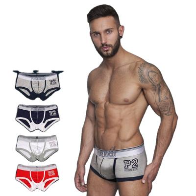 China Wholesale printing men's flat-leg underwear factory direct supply men's underwear plus size for sale