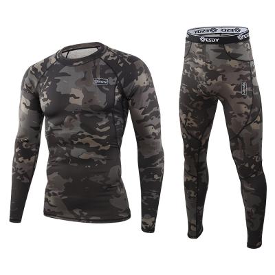 China Sports trends warm outdoor sports thermal men's mountaineering clothing new outdoor camouflage underwear underwear for sale