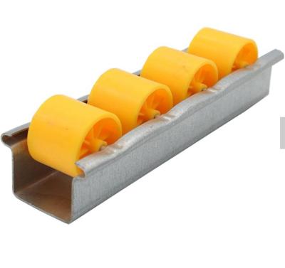 China Building material shops GF-1A-30 aluminum roller track fluid plastic roller cooaster tracks flow roller conveyor track for sale