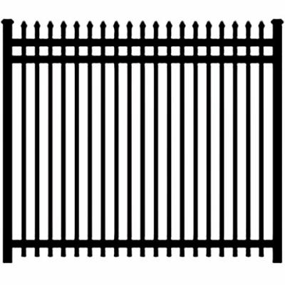 China Hot Selling Easily Assembled Outdoor 1.8x2.4m Black Powder Coated Metal Fencing Best Quality for sale