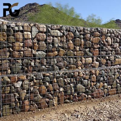 China Low Price Easily Assembled Welded Gabion Wire Mesh Stone Baskets Wall For Sale for sale