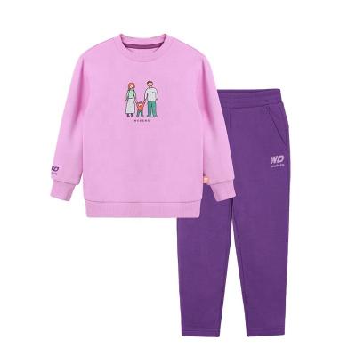 China Unisex Two-Piece Sweatshirt and Pants Toddler Tracksuits Sweatpants Factory Anti-pilling Suit Children Sportswear Wholesale Pullover for sale