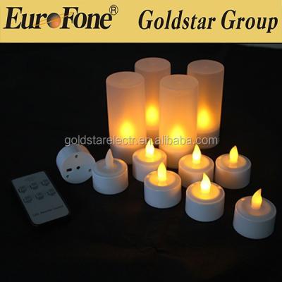 China Factory Wholesale Rechargeable Led Tea Light Candle Without Flames With Outdoor for sale