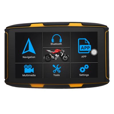 China Waterproof Motorcycle 5inch Bluetooth Android 6.0 Car Motorbike Motorcycle GPS Navigator for sale