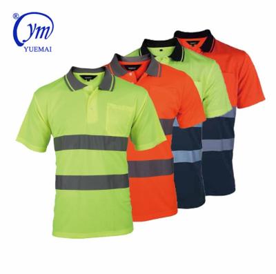 China YUEMAI REFLECTIVE YELLOW COLOR SAFETY REFLECTIVE T-SHIRT waterproof WITH HIGH QUALITY for sale