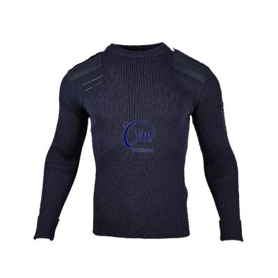 China Navy Blue Army Price Coupon Military Sweaters Crew Neck Breathable Pullover For Men for sale