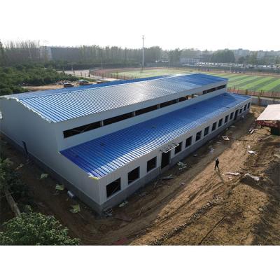 China Prefabricated Metal Building Warehouse Modular Steel Frame Prefab Building for sale