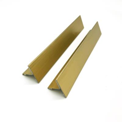 China Newest High Gold Tile Trim Tile Corner Modern Normal Quality Strip Flooring Trimming Accessories for sale