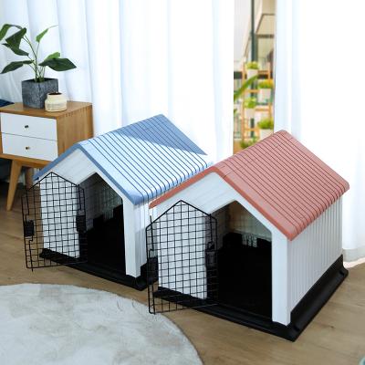 China Large Pet House Breathable Multicolor Waterproof Plastic Dog Cage Kennel For Outdoor And Indoor for sale