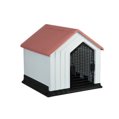 China Mingou Breathable Outdoor Cage Used Plastic Pet House Enclosures For Large Dogs for sale