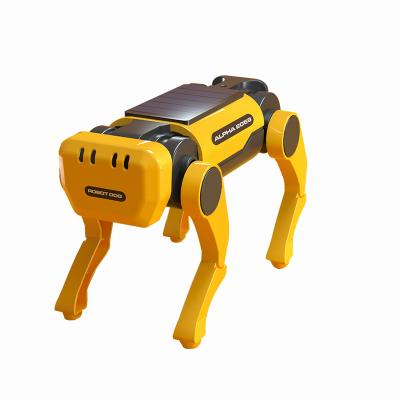 China Solar Powered Toy Kids Educational toys for kids 2023 Hot Selling Smart Robot Solar Electric Mechanical Dog  Assembly Toys for sale