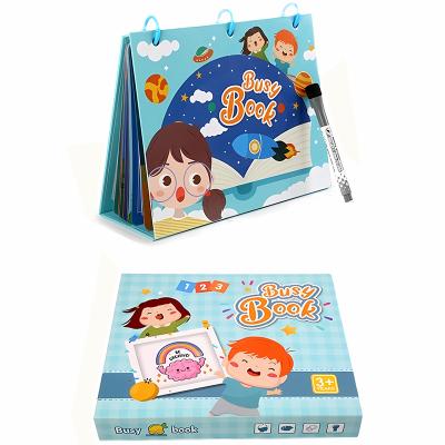 China With Self Adhesive Dots Educational toys for kids 2023 Early Childhood Education Sticky Book Quiet Books Educational Toys for sale