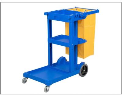 China Eco-friendly Best Selling Multifunctional Cleaning Trolley Cleaning Trolley, rubbermaid Trolley for sale