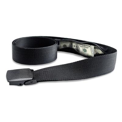 China Portable Hidden Secret Concealment Belt 119cm Men Waist Pack Wallet Belt Money Belt Travel Cash Anti Theft Waist Belt Women Anti Theft Bag for sale