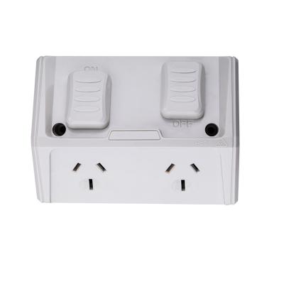 China Oceania Market Waterproof IP53 250V 15A W/P Electric Power Points Socket for sale