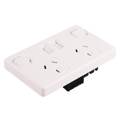 China Dual USB Dual Ports DSPPD Charging Bipolar Power Points With Dual USB Charging 5V 2.1A For Caravan for sale