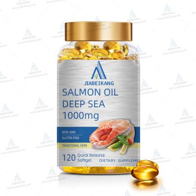 China Blood system GMP factory OEM softgel deep sea salmon capsule halal food supplement regulations for sale