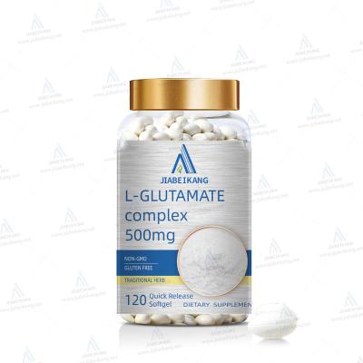 China Beauty Products GMP Factory OEM Glutamic Acid Softgels Capsule Halal Dietary Supplement for sale