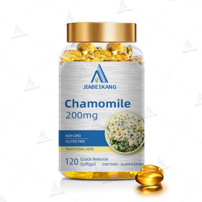 China immune & Anti-fatigue GMP Factory OEM Chamomile Softgels Sleep Softgels Vegetarian for sale