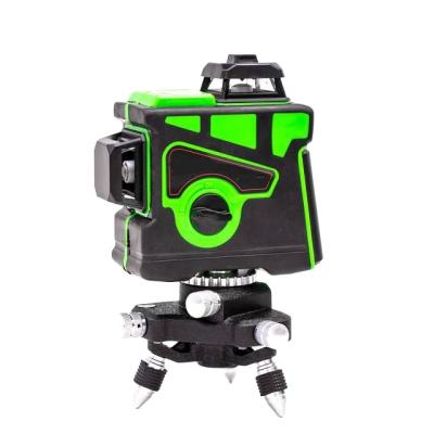 China 12line 3d factory price rotating 360 degree mini precision laser level green control 13 x 11 x 14 cm for sale