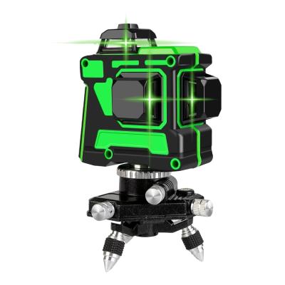 China 3d Green Beam OEM 12 Lines Self Leveling Laser Level 360 Degree Horizontal Price 13 x 11 x 14 cm for sale