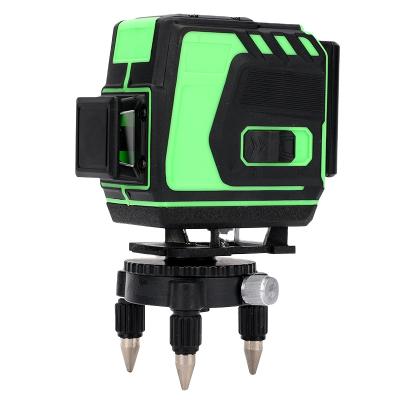 China Green 3d Laser Level Unit 12 Cross Beam Remote 360 ​​Rotary Accuracy Auto Leveling Line Cheap Price 12 x 7 x 13.5cm for sale