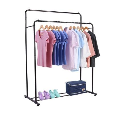 China (Other) DRM Adjustable Heavy Duty Double Rail Garment Rack, Clothes Organizer, Adjustable Double Rails Clothes Rack for Balcony and Bedroom for sale