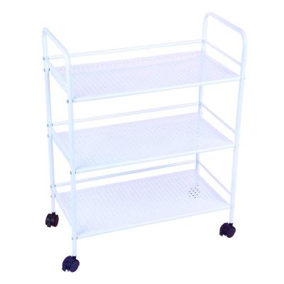 China Sustainable 3 Tier Rolling Serving Cart, Kitchen Cart Storage Shelves With Wheels And Handles - Available In Local US/EU Warehouse for sale