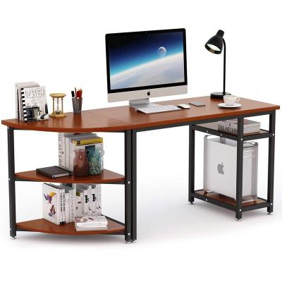 China Vintage DRM Multi-combination Computer Desk Corner Computer Desk PC Laptop Table Gaming Table Workstation for Home for sale