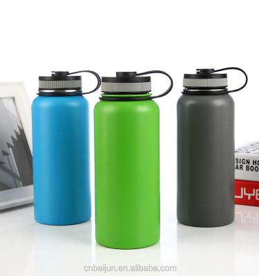 China Wholesale Viable Insulated Vacuum Flask Stainless Steel Water Bottle Wide Mouth With Sport for sale