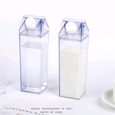 China Sustainable Eco Products 2020 500ml Portable Water Bottles Plastic Milk Cardboard Water Bottle With Custom for sale