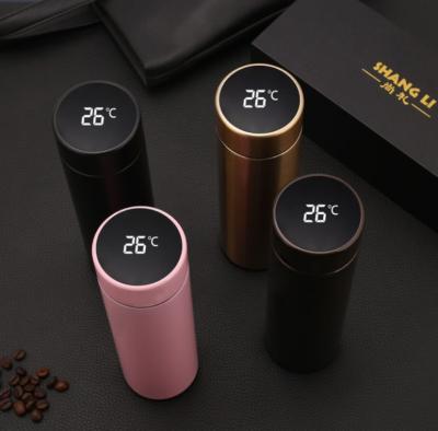 China Sustainable Double Wall 304 Stainless Steel Smart Vacuum Insulated Water Bottle With LED Temperature Display for sale