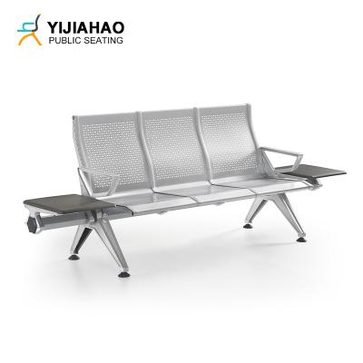 China Modern 3 Seater Indoor Furniture Airport Hospial Clinic Room Public Waiting Seat Bench Chair With Tea Table for sale