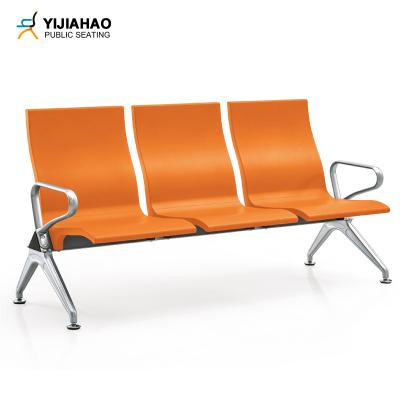 China Modern 3 Seater Modern Design Visitor Steel Bench Waiting Room Furniture For Salon for sale