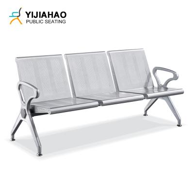 China Modern 3 Seater Garden Lounge Bench Outdoor Furniture Park Garden Waiting Lounge Chair for sale